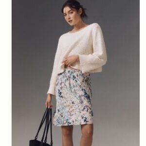 NWT Anthropologie The Tilda Knee Slip Skirt